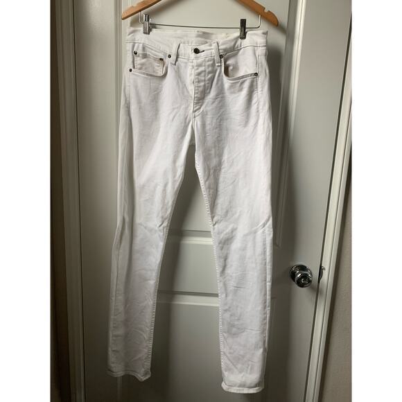 Rag & Bone Fit 2 Slim Jean White Mid Rise Size 31 - Picture 5 of 10